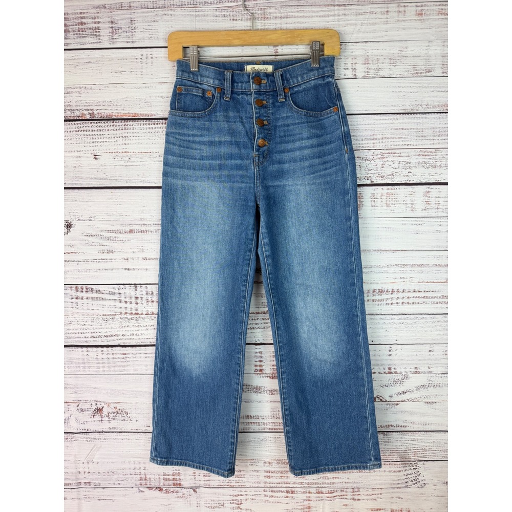 Madewell Slim Wide-Leg Crop Jeans | Size 25 - Picture 2 of 7